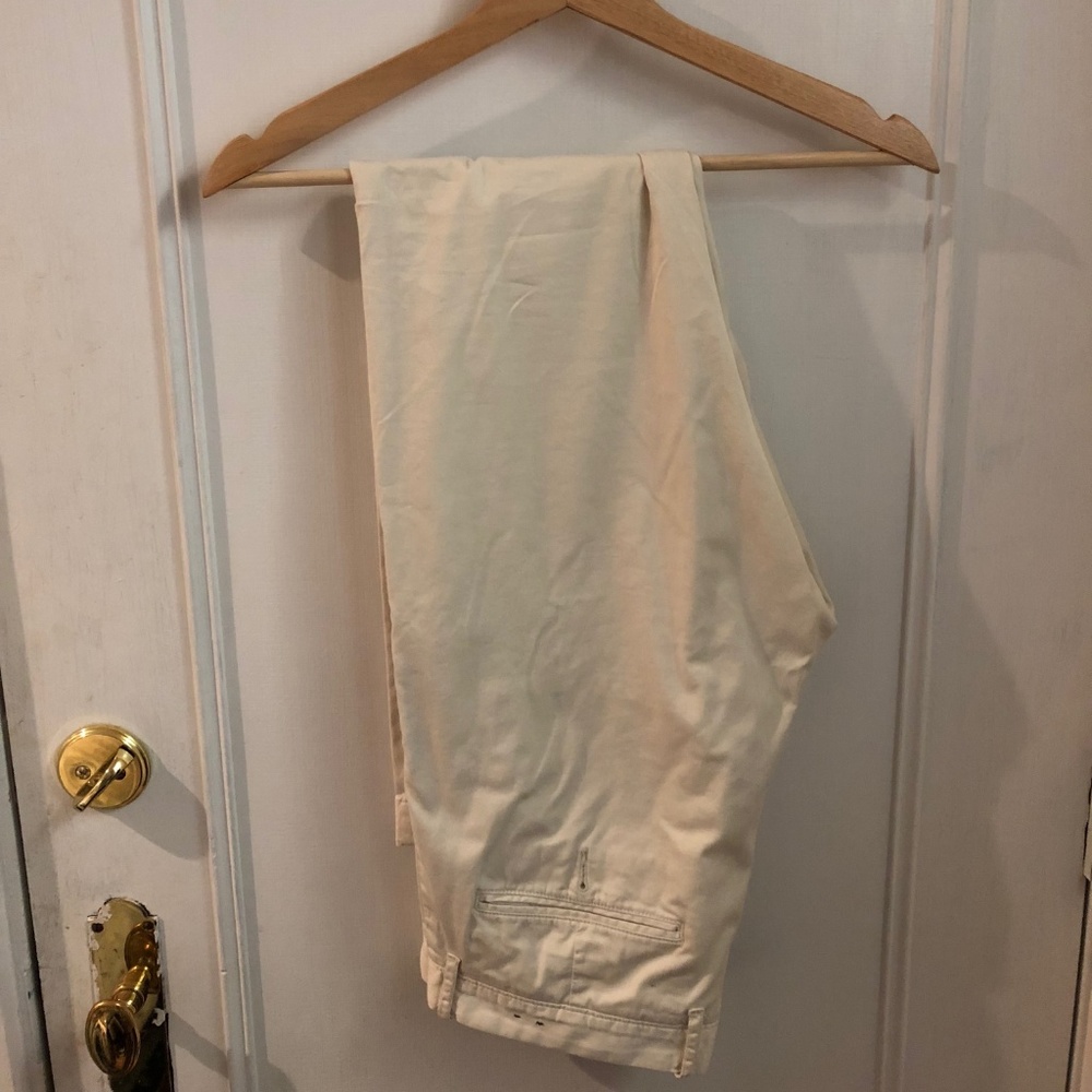 J. Crew white slim fit khaki pants